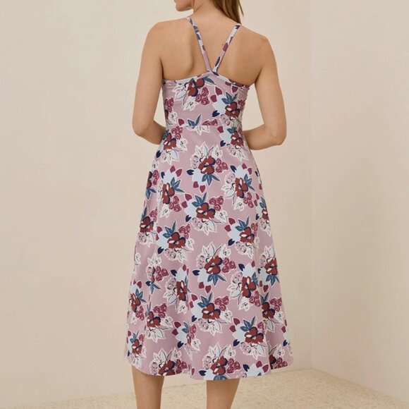 Pact Organic Fit & Flare Midi Dress - Picture 2 of 8